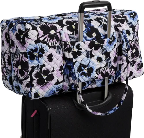 Miniatura 4 de Vera Bradley Bolsa de viaje plana de algodón para mujer