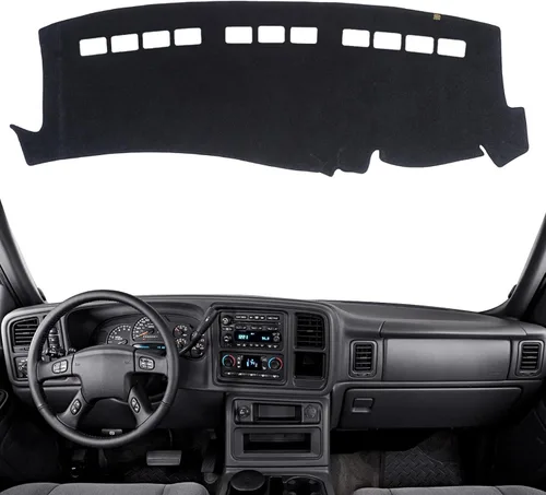 Miniatura 13 de Cubierta del Tablero Alfombrilla del Salpicadero Ajuste para Chevy Equinox 2024-2018 (Sin Modelos HUD), Alfombrilla del Tablero del Coche Negro