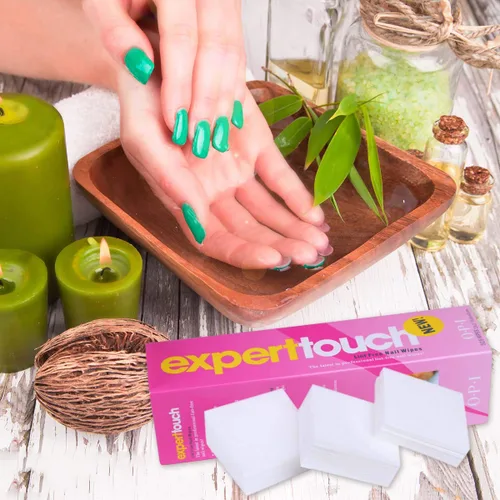 Miniatura 2 de 1300 piezas de removedor de esmalte de uñas de gel para arte de uñas sin pelusas, almohadilla de algodón con 2 piezas de cutícula de doble cabeza