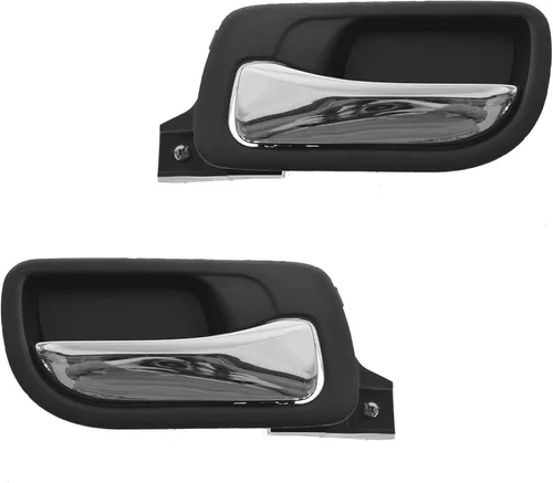 Miniatura 12 de TRQ Juego de 2 manijas de puerta interior trasera cromada y cachemira para Chevy GMC