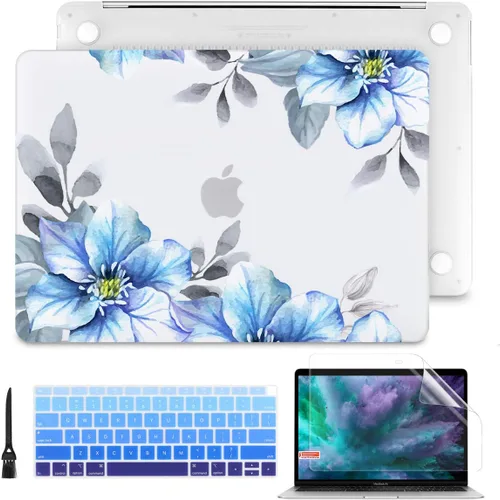 Miniatura 20 de Batianda - Carcasa rígida protectora de plástico transparente y mate para MacBook Pro (2019, 2018, 2017, 2016) de 13 pulgadas, modelo A2159, A1989