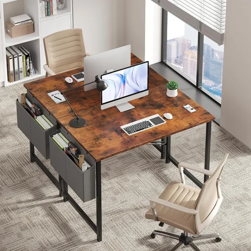 Miniatura 7 de NEWBULIG Escritorio de Computadora de 40 Pulgadas, Escritorios de Oficina en Casa para Dormitorio, Escritura, Juegos, Mesa de Trabajo y Estudio