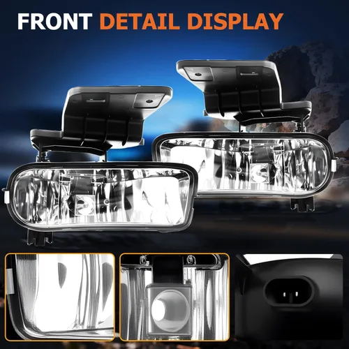 Miniatura 6 de Luces antiniebla compatibles con Chevy Silverado 1500 2500/2001 2002 Silverado 1500HD 2500HD 2500HD 3500/2000-2006 Tahoe Suburban 1500 2500