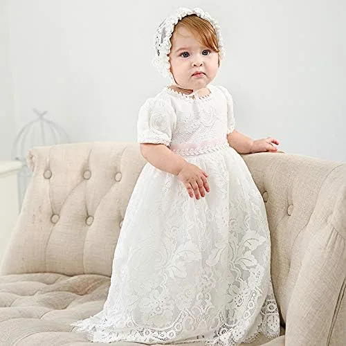 Miniatura 7 de Vestido de bautizo para niña, vestido de bendición para bautizo, vestido de bendición para niña de las flores, vestidos para ocasiones especiales