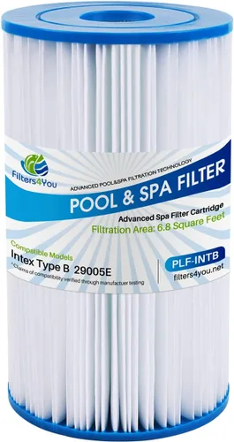 F4Y- PLF-INTB Filtro de piscina de repuesto para 56611/E - Bomba de filtro generador de cloro, 56621/E - Bomba de filtro de 4000 gal/hora, cartuchos