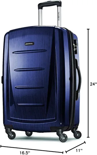Miniatura 281 de Samsonite Winfield 2 Equipaje rígido con ruedas giratorias, Azul profundo, Juego de 3 piezas (20/24/28)