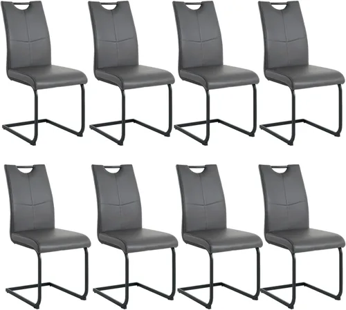 Miniatura 17 de yeag Juego de Sillas de Comedor Modernas de 2 Unidades, Sillas de Cocina y de Sala de Estar con Respaldo Alto, con Patas de Metal Cromado Dorado