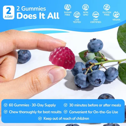 Miniatura 7 de DGL y gomitas de carnosina de zinc, apoyan el malestar estomacal ocasional y la comodidad digestiva, extracto de regaliz deglicirrizinado 10:1