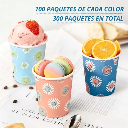 Miniatura 5 de SIUQ Paquete de 300 Vasos de Papel de 5 oz, Vasos de Baño Desechables, Vasos Pequeños para Enjuague Bucal, Mini Vasos para Bebidas Calientes/Frías