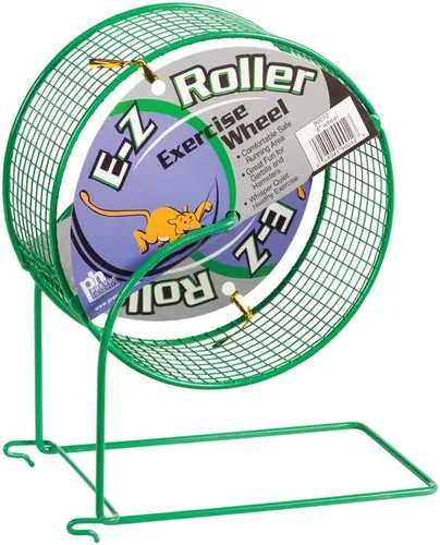 Prevue Pet Products SPV90012 Juguete de rueda de hámster de malla de alambre para animales pequeños, 6 pulgadas, los colores varían