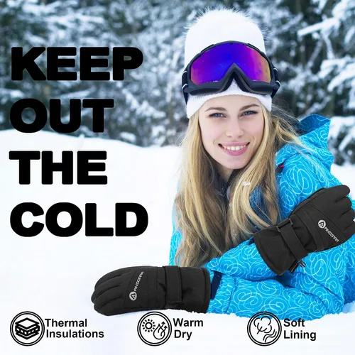 Miniatura 4 de ANDORRA Guantes de esquí impermeables con pantalla táctil para mujer