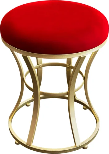 Miniatura 11 de Taburete de tocador pequeño, taburetes de maquillaje para escritorio de tocador, silla de tocador de baño, taburete metálico para sala de estar