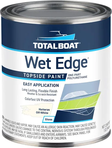 Miniatura 23 de TotalBoat Wet Edge Topside Pintura Marina de Poliuretano Premium Recubrimiento para Barcos, Casas Rodantes, Molduras Exteriores, Fibra de Vidrio