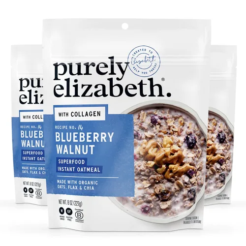 Miniatura 7 de Purely Elizabeth Avena de Colágeno, Vainilla Pecana, Hecha con Avena Orgánica, Amaranto, Quinua y Semillas de Chía, Sin Gluten, Sin OMG