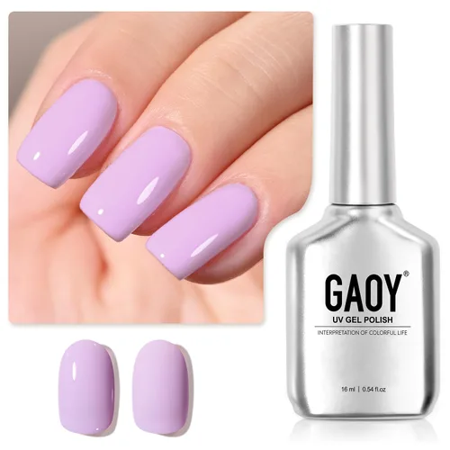 Miniatura 8 de GAOY Esmalte de uñas en gel pastel, 16ml (0.54 onzas líquidas) Rosa, esmalte de gel que se quita remojando y se cura con luz UV para primavera