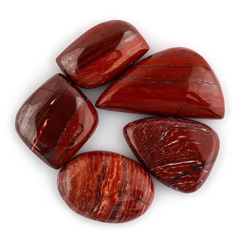 Miniatura 19 de CRYSTALIS Al por mayor 5 piezas de piedra preciosa natural K2 jaspe suelta en bruto, cabujones para hacer joyería, piedras pulidas de chakra
