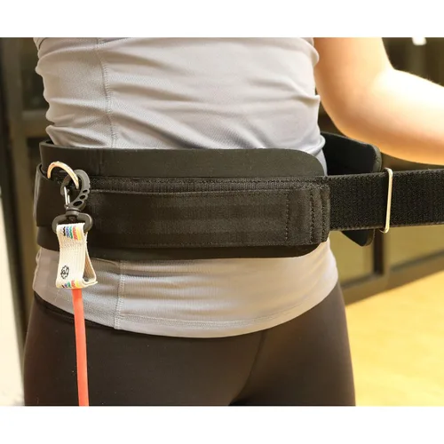 Miniatura 3 de THERABAND Cinturón de resistencia para cinturón de resistencia, accesorio para bandas de resistencia y tubos, entrenamiento de fitness para manos