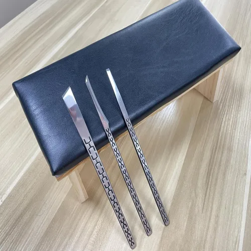 Cuchillo de pedicura, herramientas para uñas encarnadas, reposabrazos inclinado para uñas, utilizado para removedor de cutículas de uñas, callo de