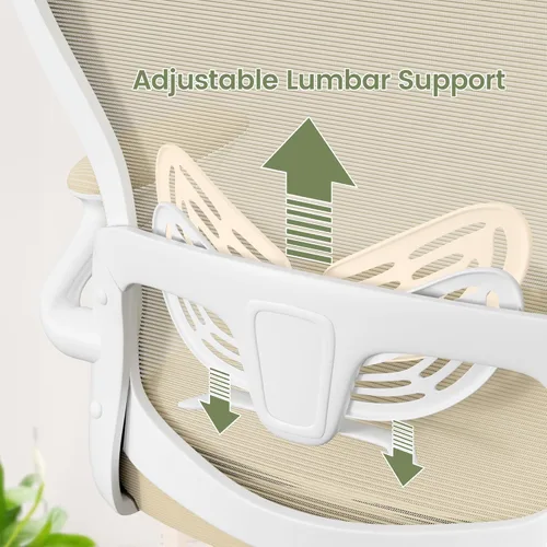 Miniatura 3 de Homall Silla ergonómica de oficina para computadora, silla de escritorio con reposacabezas 3D, soporte lumbar ajustable, silla de malla con respaldo