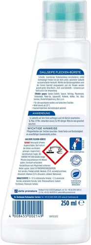 Miniatura 3 de Dr.Beckmann Gallseife Jabón para las agallas con cepillo de manchas -8.5 fl oz