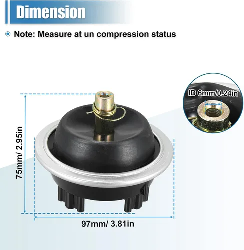 Miniatura 7 de X AUTOHAUX Actuador de vacío diferencial delantero 4WD de tracción en las 4 ruedas 25031740 para Chevrolet S10 Blazer 1983-2005 para GMC S15 Jimmy