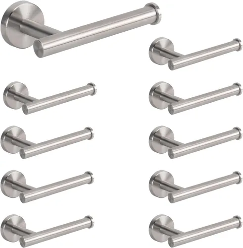 NearMoon Portarrollos de papel higiénico para baño, acero inoxidable premium SUS304 a prueba de óxido montado en pared para baño, cocina (paquete de