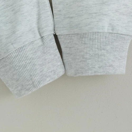 Miniatura 100 de Conjunto de ropa de otoño e invierno para bebé niño pequeño, sudadera de manga larga con colores contrastantes, pantalones elásticos para recién