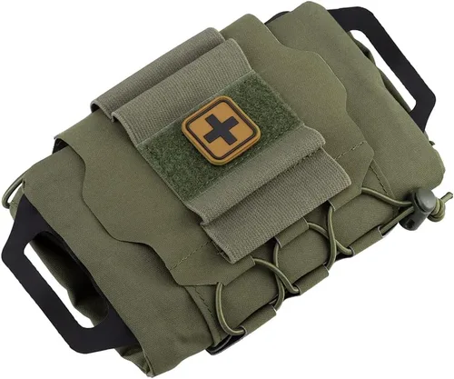 Miniatura 3 de Molle táctico bolsa de primeros auxilios sistema de dos piezas Micro Med kit senderismo bolsa de caza RG.