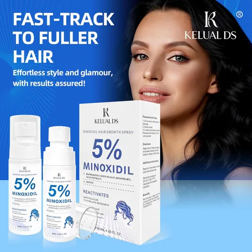 Miniatura 9 de Crecimiento del cabello de minoxidil al 5% para hombres y mujeres, fórmula mejorada, puede promover un suero de crecimiento del cabello más rápido
