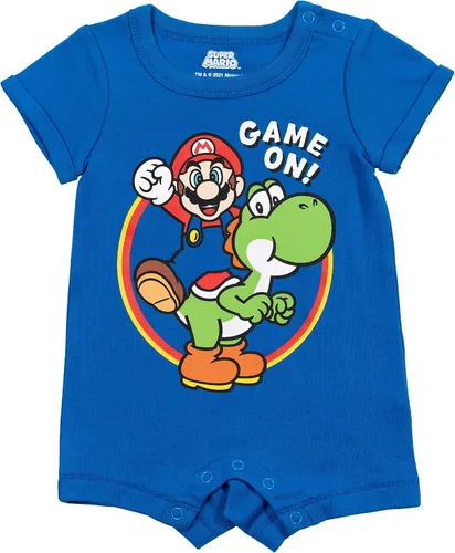 Miniatura 3 de SUPER MARIO Mario Yoshi - Conjunto de mameluco y sombrero de sol para bebé