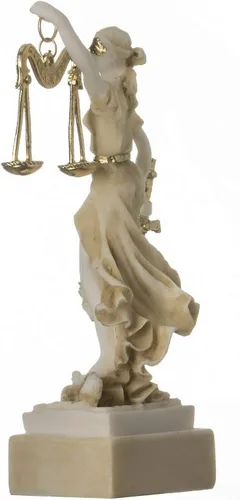 Miniatura 5 de Diosa griega Themis 5.5" Estatua ciega dama justicia abogada regalo dorado