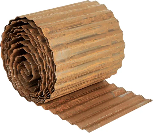 Miniatura 14 de Worth Bordes de Paisajismo de Acero Galvanizado Corrugado Ancho, 10" x 20 Pies Tiras Largas de Metal Flexible y Resistente para Bordes de Césped