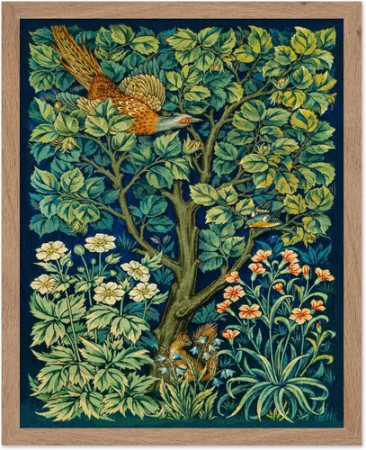 Miniatura 52 de Poster Master Póster vintage de William Morris, estampado de patrón retro de Santiago, arte de flores, arte de patrón textil, regalo para hombres