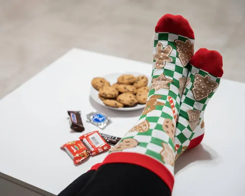 Miniatura 5 de IRISGOD Divertidos calcetines de Navidad para hombres y mujeres, regalos de Navidad novedosos y locos para la familia