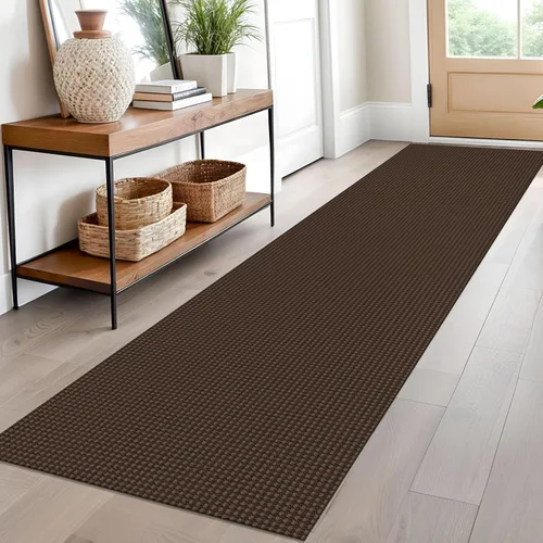 Miniatura 204 de EARTHALL Alfombra de pasillo 3x14 pies, alfombras lavables extra largas para pasillos, tejidas, antideslizante, alfombra trenzada para entrada