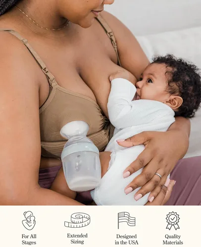 Miniatura 6 de Kindred Bravely Sublime Pumping Bra Hands Free, Adjustable Pumping & Nursing Bra with EasyClip for All Breast Pumps