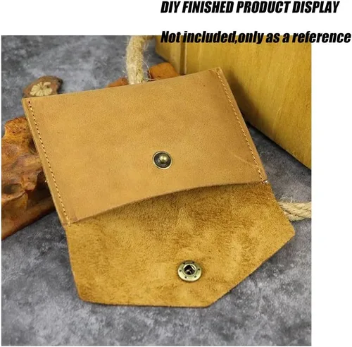 Miniatura 7 de RIVEENY Plantillas de cuero acrílico, plantillas de dibujo de artículos de cuero acrílico para mini bolsas colgantes, monederos, monederos, bolsa