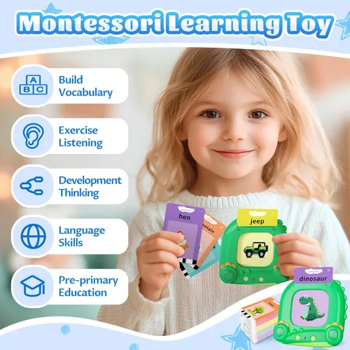 Miniatura 3 de MindPal Tarjetas didácticas parlantes para niños pequeños, juguetes de aprendizaje para niños, juguetes de terapia del habla y educación sensorial