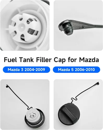 Miniatura 3 de Tapa de llenado del depósito de combustible para Mazda 3 2004-2009, Mazda 5 2006-2010, repuesto de la tapa de gasolina BNYF-42-250 FE02-42-250B