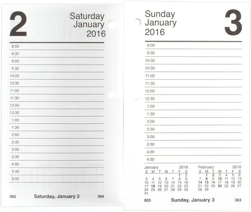Miniatura 3 de AT-A-GLANCE Calendario diario de escritorio 2016, 12 meses, enero a diciembre, tamaño de página de 3.5 x 6 pulgadas (E71750)
