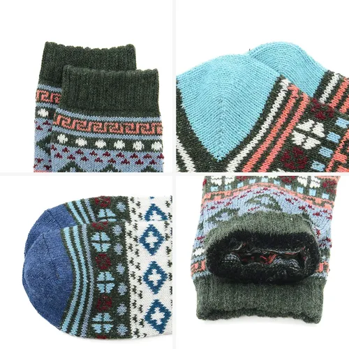 Miniatura 2 de Zando Calcetines de lana para mujer, calcetines atléticos de invierno, calcetines cálidos de lana merina, calcetines suaves y gruesos de media
