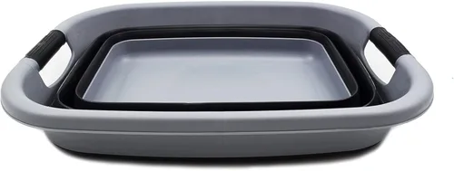 Miniatura 3 de SAMMART Cesta de lavandería plegable de 25L (6.6 galones) - Contenedor/organizador de almacenamiento plegable - Contenedor de lavado portátil
