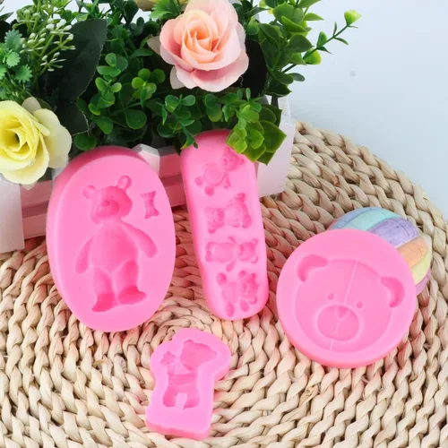 Miniatura 6 de Mujiang Moldes de silicona para fondant de chocolate, pasta de chicle de caramelo, manualidades, arcilla polimérica, decoración de pasteles, juego