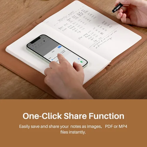 Miniatura 4 de HUION Note - Tableta de Dibujo Cuaderno Digital 2 en 1 con Lápiz sin Batería, Tableta de Papel Inalámbrica Bluetooth Almohadilla de Escritura