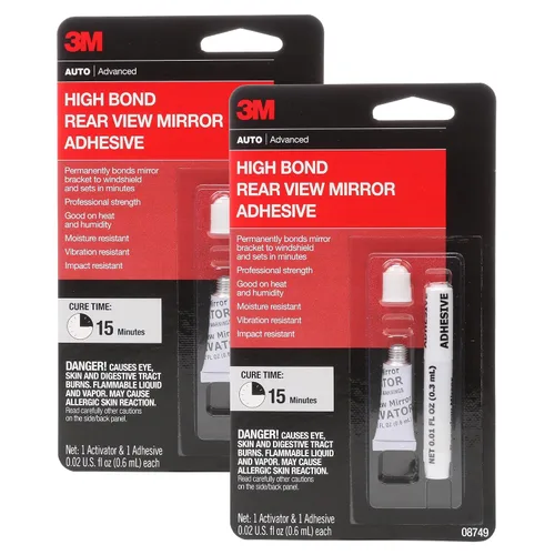 Miniatura 5 de 3MAdhesivo de espejo retrovisor de alta enlace, 08749, 0.02 fl oz