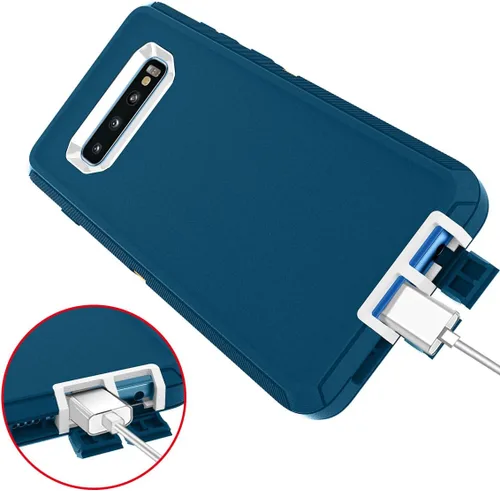 Miniatura 5 de I-HONVA Funda para Galaxy S10 [no compatible con S10E] a prueba de golpes, polvo y caídas, protección de cuerpo completo de 3 capas