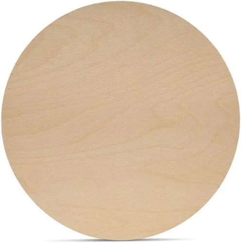 Miniatura 11 de Discos de madera para manualidades, fichas en blanco o monedas de madera, 2 pulgadas, 1/16 pulgadas de grosor, paquete de 250 círculos de madera sin