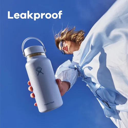 Miniatura 4 de Hydro Flask - Botella de agua de acero inoxidable aislada - Boca ancha con tapa flexible, sin derrame, a prueba de fugas y rellenable en 20 oz