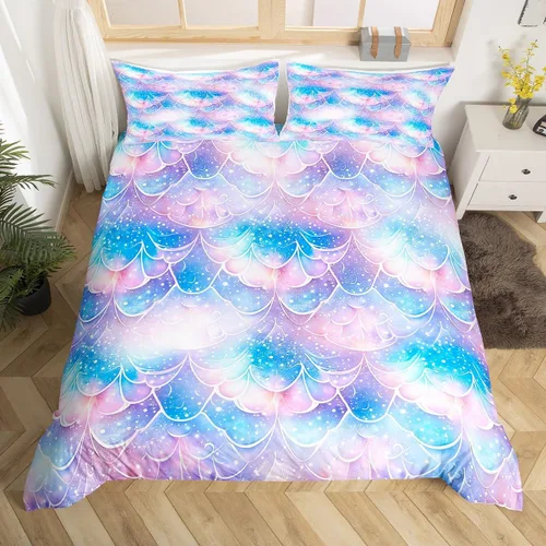 Miniatura 23 de Funda nórdica de mármol rosa tamaño individual para mujeres adultas y niñas con temática de arte abstracto Juego de ropa de cama