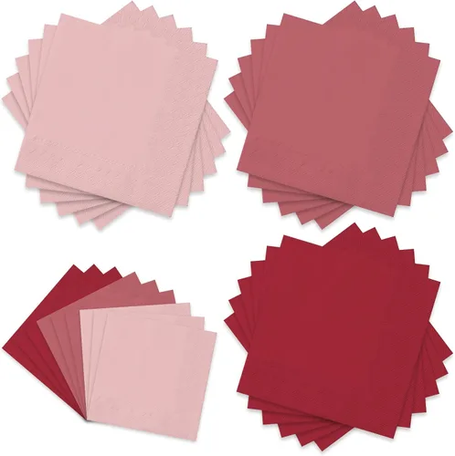 Miniatura 19 de Whaline Paquete de 150 Servilletas Marrones de 6.5 x 6.5 Pulgadas, Servilletas de Papel Desechables de 3 Colores con Tema Marrón de Otoño
